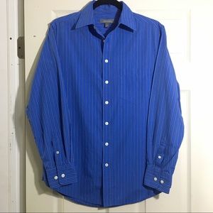 Men’s Dress Shirt Small Royal Blue Merona